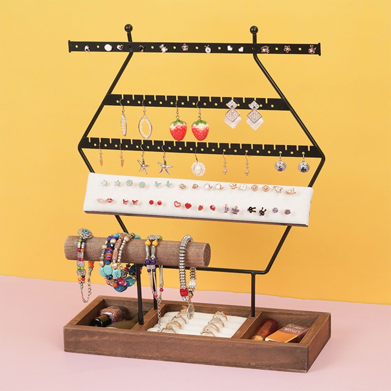 Giá Đỡ Trưng Bày Trang Sức Hình Lục Giác