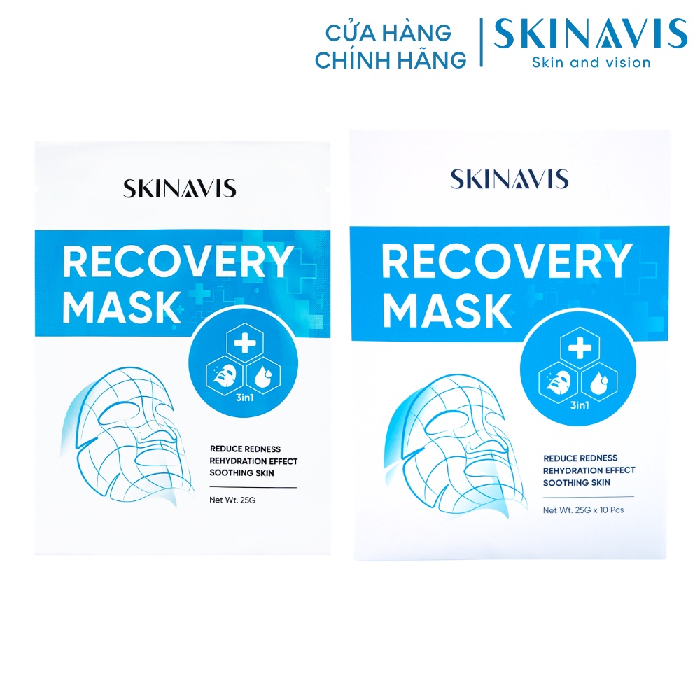 [SKINAVIS OFFICIAL] Mặt nạ phục hồi da Skinavis Recovery Mask - Hộp 10 miếng