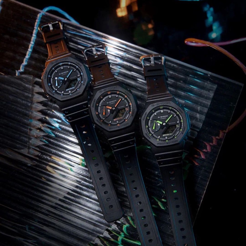 Đồng hồ Nam Dây Nhựa Casio G-Shock GA-2100-1A2DR chính hãng bảo hành 5 năm Pin trọn đời