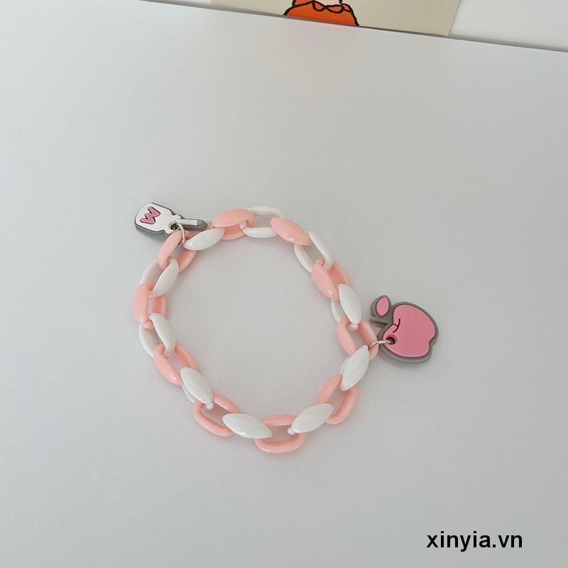 Vòng Tay Màu Đen Họa Tiết Cún Hoạt Hình Dễ Thương Ngọt Ngào Phong Cách Harajuku Nhật Bản