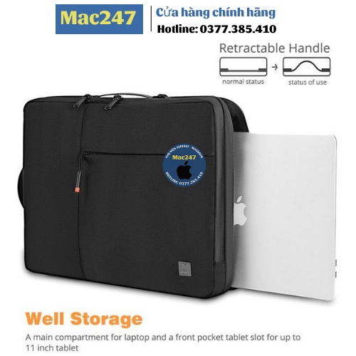 Túi WIWU đựng Laptop, Macbook Chống sốc cao cấp - Bảo vệ 360 độ -Đủ size 13inch,14inch,15inch,16inch