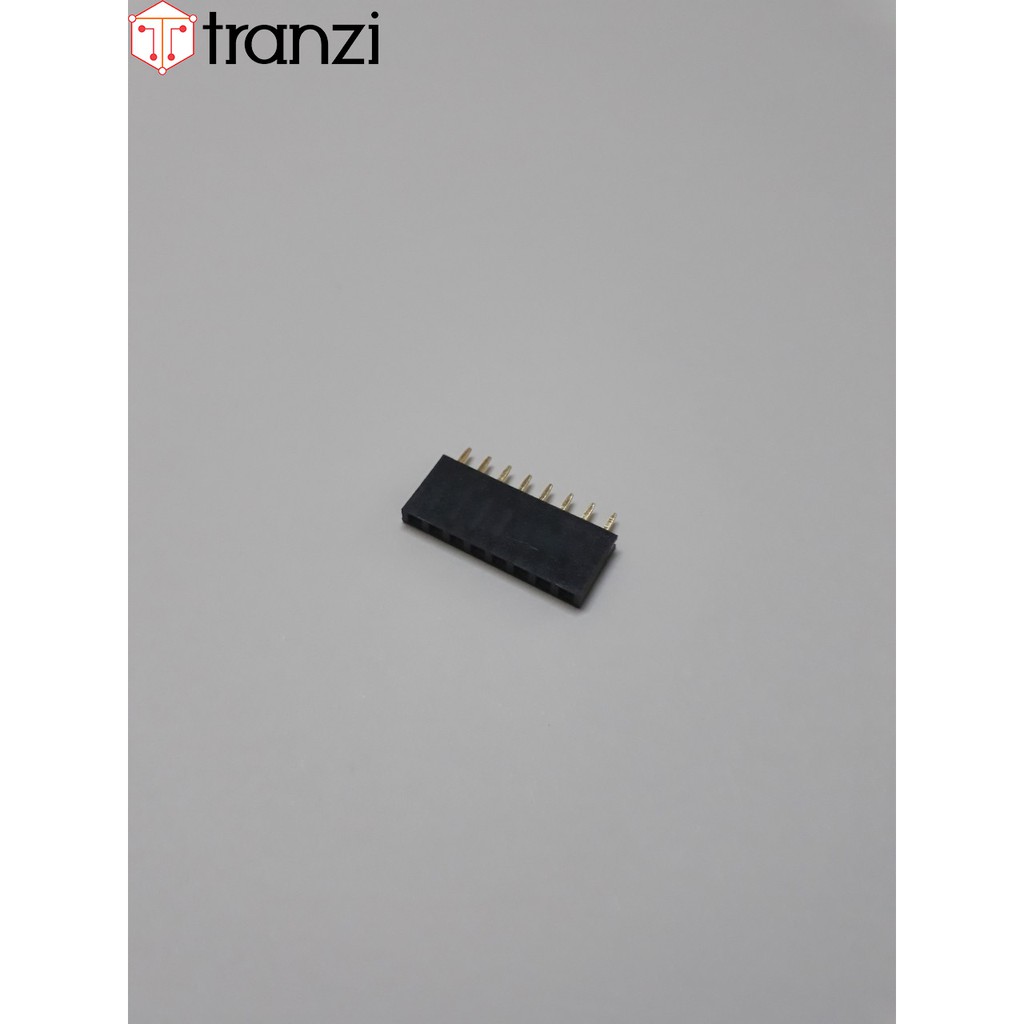 Giăm cắm 2.54mm đơn cái thẳng 8P 8.5mm đen - túi 10 cái