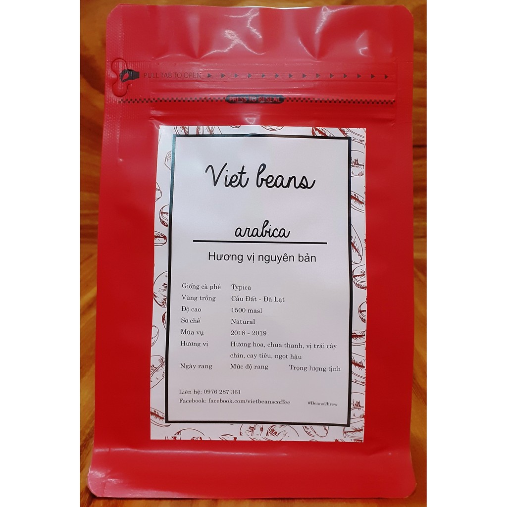 Nhân xanh Arabica Typica Cầu Đất Natural 1kg