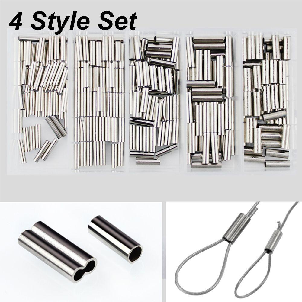 Set 250 / 300 / 500 Ống Nối Dây Câu Cá Đơn / Đôi Bằng Đồng Chất Lượng Cao