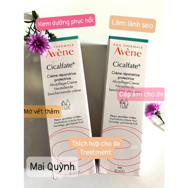 Kem dưỡng hỗ trợ làm lành, phục h ồi da Avene Cicalfate Repair Cream