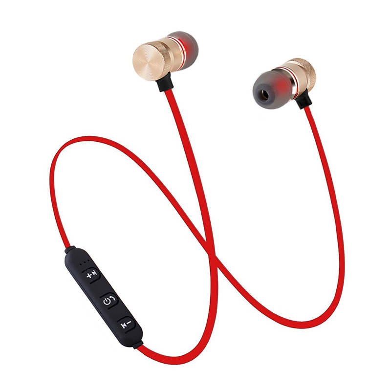 M9 Magnetic Bluetooth 4.1 Earphone Wired Control Sports Sweatproof Neck Hanging Earbuds