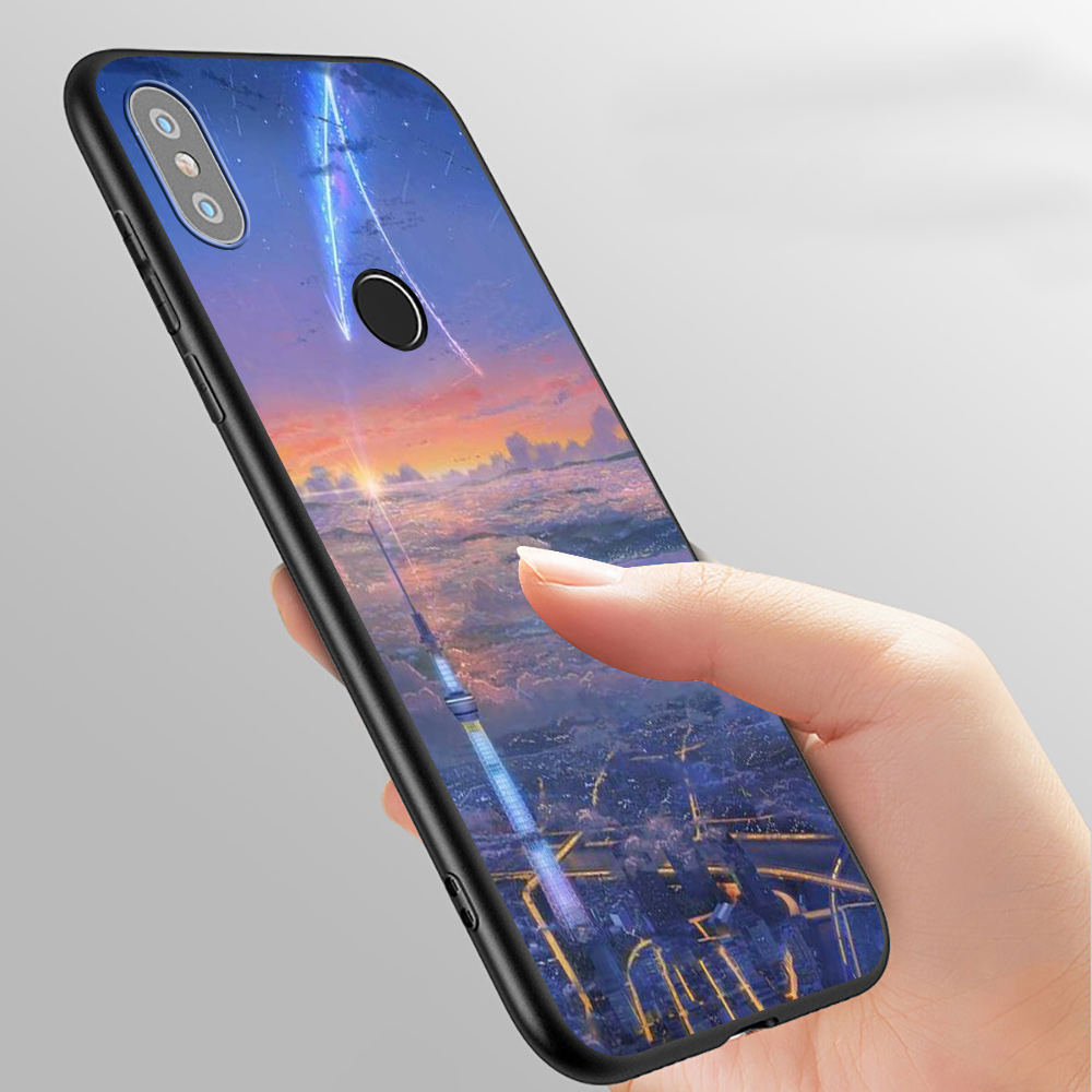 Ốp Lưng Silicone In Hình Anime Your Name Cho Redmi Note 5 6 7 8 8t 9 9s Pro Max