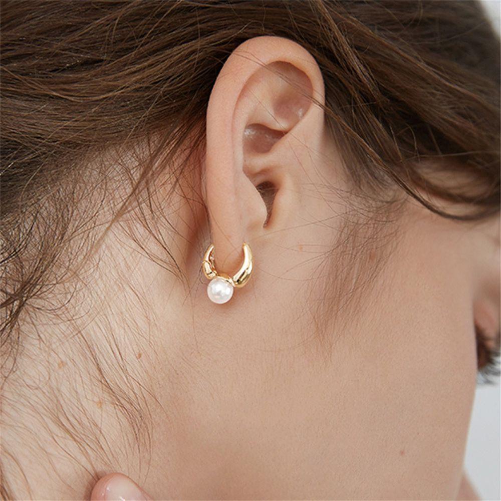 ROSE Bông Tai Dạng Vòng Thời Trang Dành Cho Nữ