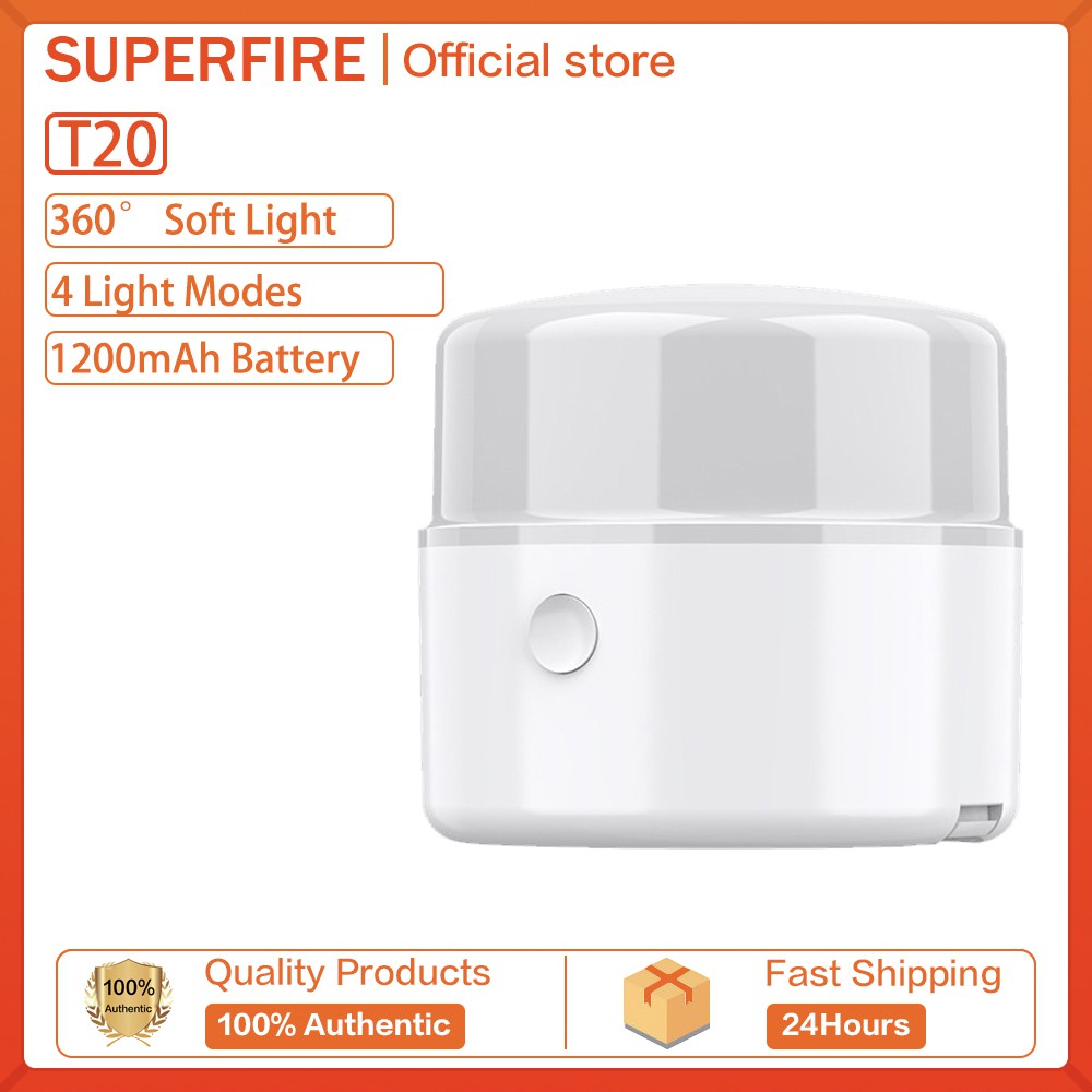 Đèn Đèn LED SupFire T20 Đa Chức Năng, Đèn Công Việc Cắm Trại Gia Dụng Ngoài Trời Lashlight