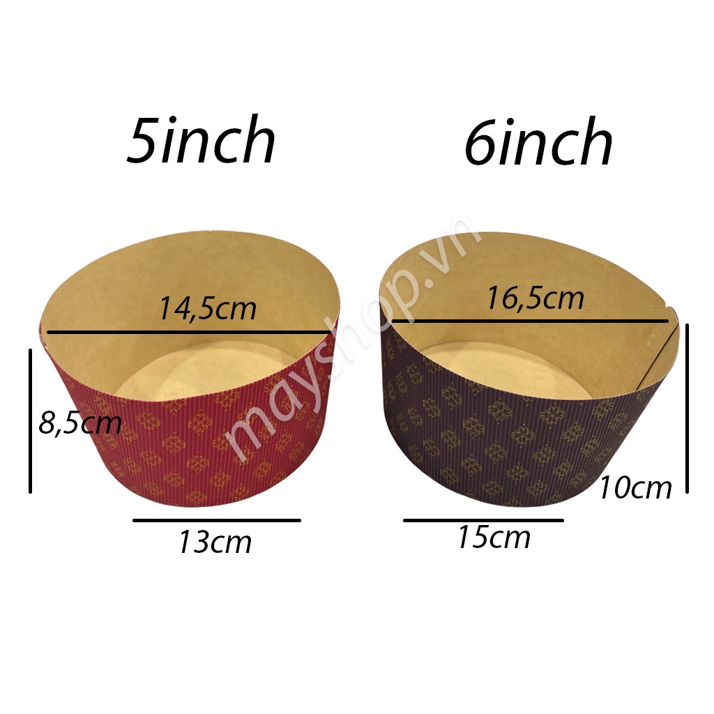 5 Khuôn Bánh Panettone