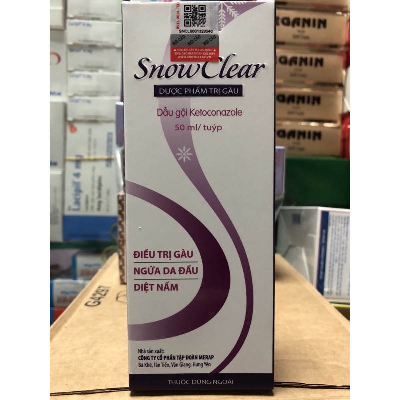 DẦU GỘI GIẢM GÀU, GIẢM NGỨA DA ĐẦU HIỆU QUẢ SNOWCLEAR