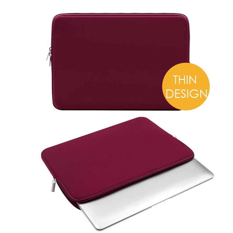 Túi Đựng Laptop Mềm Có Khóa Kéo Cho Macbook Air Pro 11 12 13 14 15 15.6 inch