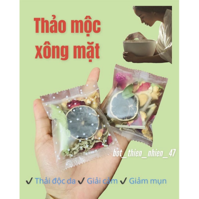 Thảo mộc xông mặt gói nhỏ dùng thử, Thảo dược xông giải cảm