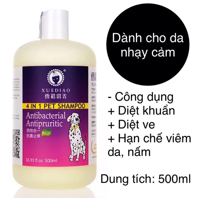 Sữa tắm dành riêng cho cún ( lưu hương 4 ngày ) thơm dịu - 500ml.