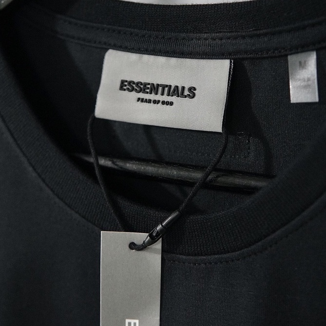 Áo thun unisex thương hiệu ESSENTIALS chữ 3D in cao su nổi vải cotton ORGANIC cao cấp | THE BOX STUDIO