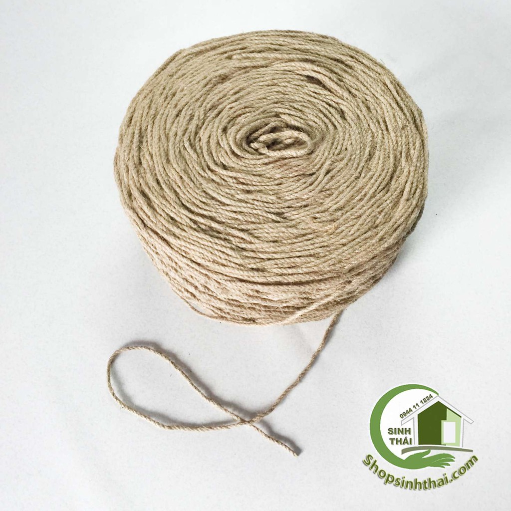 Dây thừng gai - dây gai - dây cói - dây bố thô trang trí handmade [ 1 mét Dây lớn ]