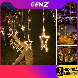 Dây Đèn LED Trang Trí NGÔI SAO Đèn nháy Mành 4M 18 Sao ⚡𝗖𝗵𝗼̂́𝗻𝗴 𝗧𝗵𝗮̂́𝗺 𝗡𝘂̛𝗼̛́𝗰⚡ Đèn Thả Mành Sao trang trí Tết