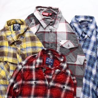 [Inbox chọn mẫu] Sơ Mi Flannel size M