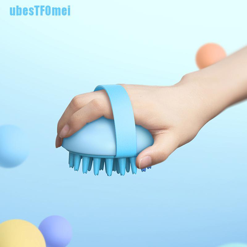 Lược Chải Tóc Massage Da Đầu Bằng Silicone Dùng Được Cả Dạng Ướt Và Khô