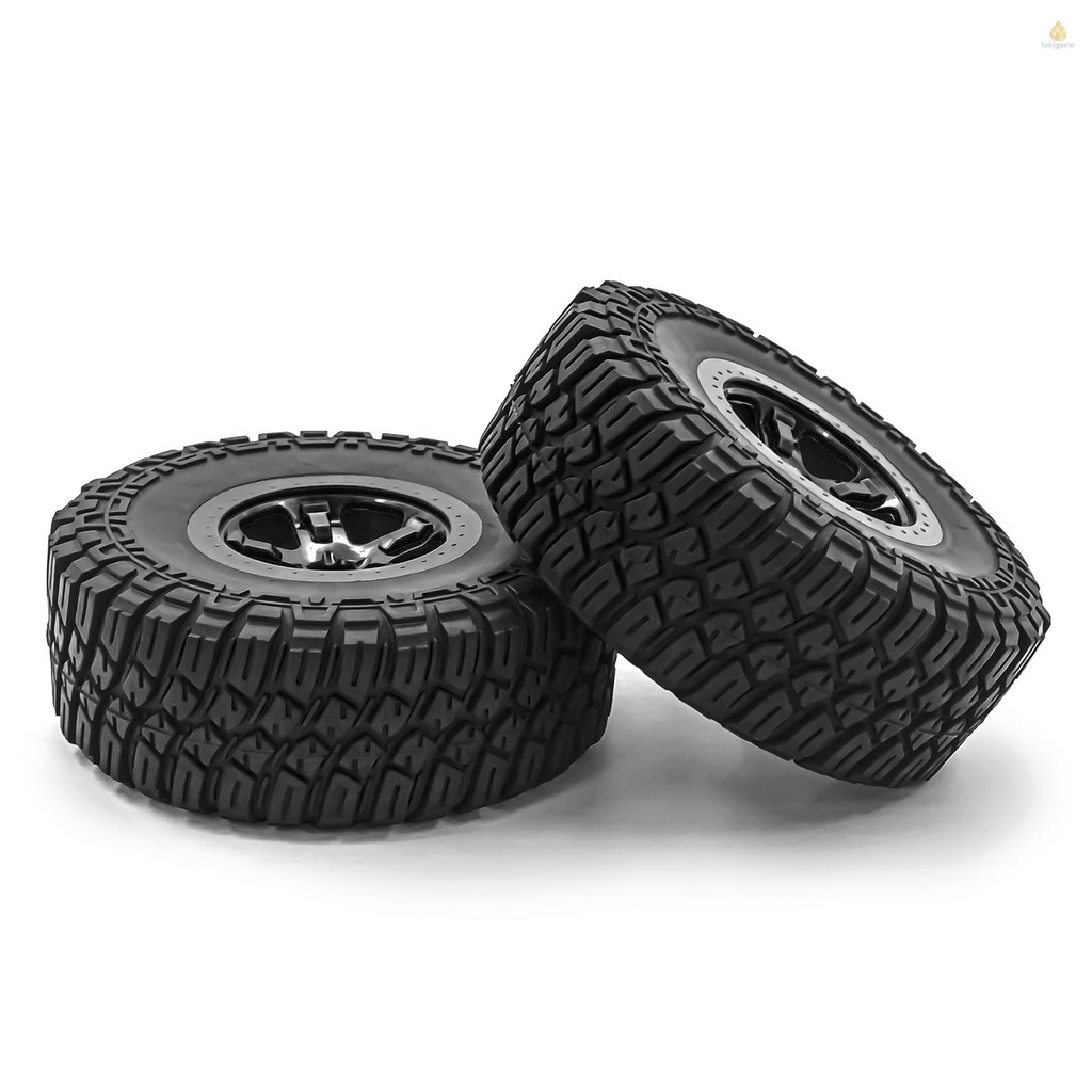 Bộ 4 Bánh Xe Cao Su 12mm Thay Thế Cho Xe Điều Khiển Traxxas Slash RC 1 / 10