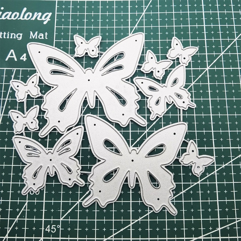 Khuôn cắt giấy làm từ kim loại hình bươm bướm trang trí Scrapbook