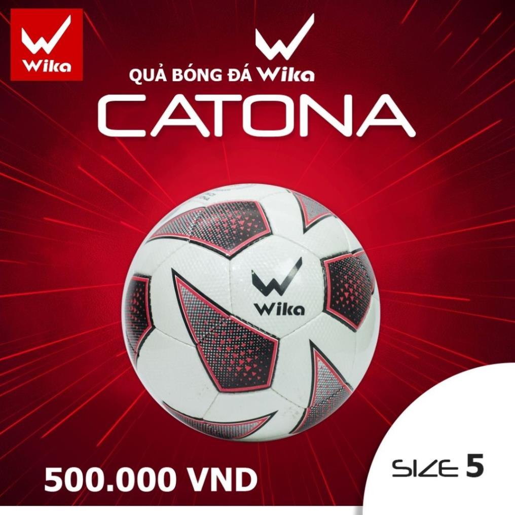 Bóng Đá Chính Hãng WIKA Catona Thiết Kế Chuẩn 4 Lớp Cơ Bản, Khâu Thủ Công Đạt Chuẩn FIFA Quality B-CATONA