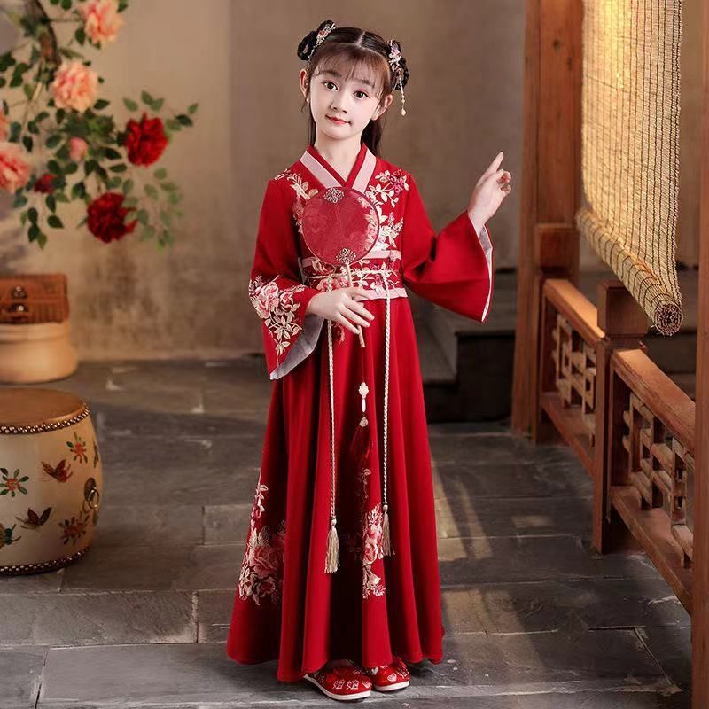 Bộ Hán Phục Phong Cách Trung Hoa Cổ Điển Cho Bé Gái