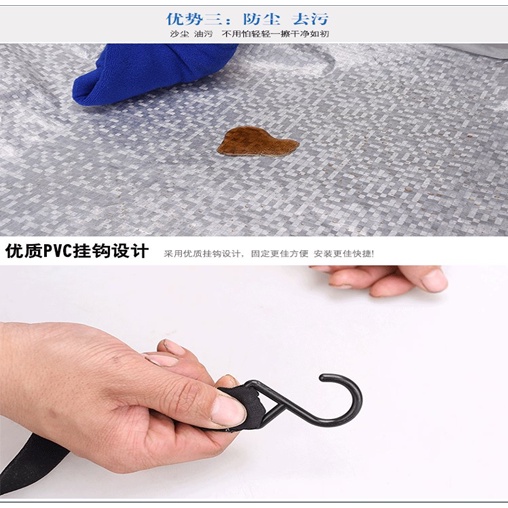 Bạt Phủ Nửa Xe Ô Tô - Bạt Che Nóc Xe Hơi Tráng Bạc Cách Nhiệt Cao Cấp, Chống Nóng, Chống Mưa, Chống Xước Cho Xe Ô Tô