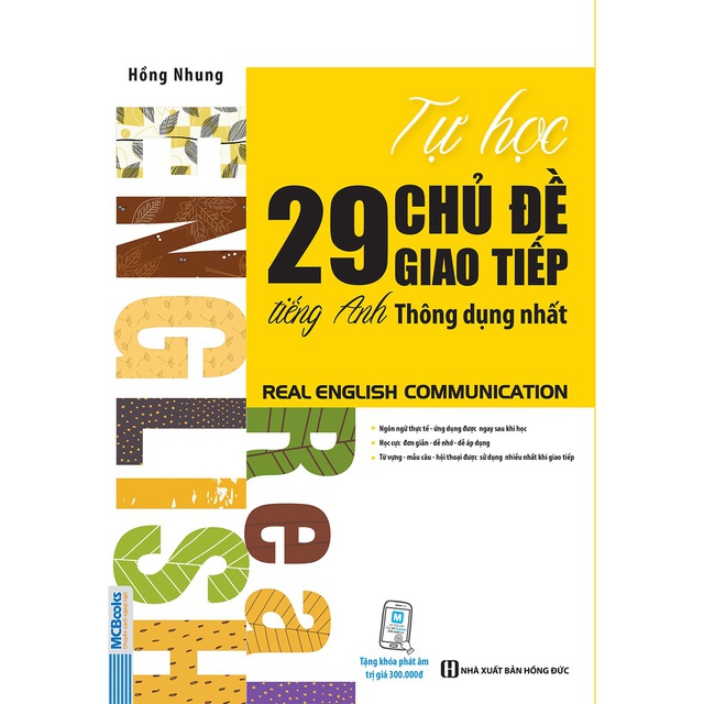 Sách - Tự Học 29 Chủ Đề Giao Tiếp Tiếng Anh Thông Dụng Nhất - Real English Communication (Tái Bản 2020)