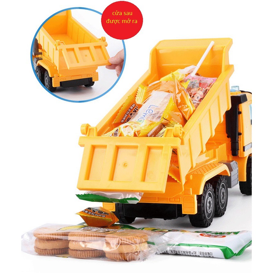 Mô hình xe ben, xe kỹ thuật ngoài công trường tỷ lệ 1:16