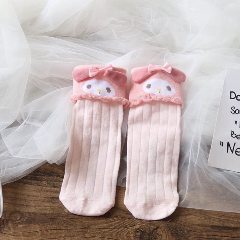 Xiangbao Vớ Thuyền Cổ Cao In Họa Tiết Động Vật Hoạt Hình Thắt Nơ Phong Cách Harajuku Dễ Thương Cho Nữ Sinh