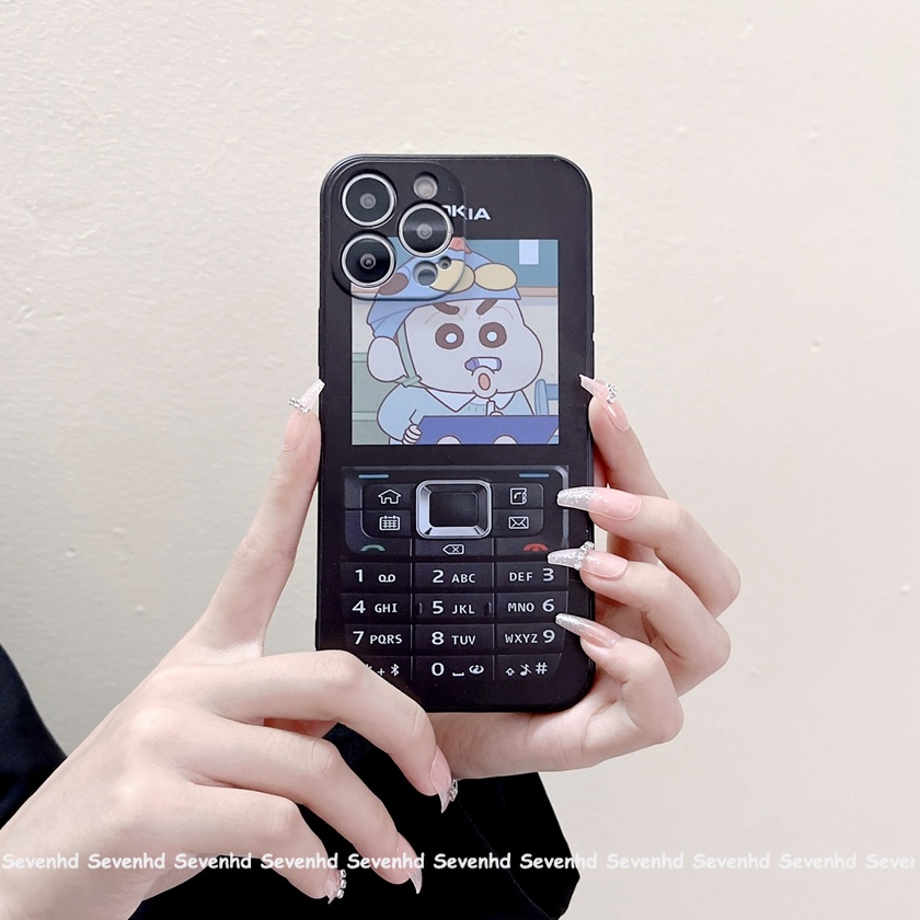 NOKIA Ốp Điện Thoại Họa Tiết Hoạt Hình Cậu Bé Bút Chì Cho iPhone 13 12 11 Pro Max SE2020 X XR Xs Max 7 8 6 6s Plus
