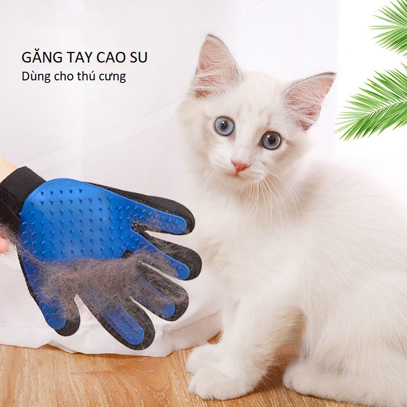 Găng tay chải lông rụng chó mèo - MIAOCAT