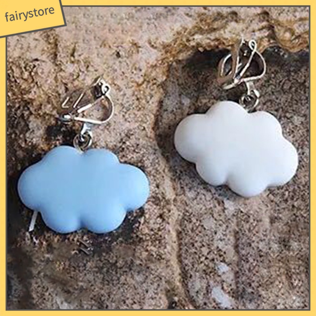 Hoa Tai Mặt Hình Đám Mây Đáng Yêu Cho Nữ