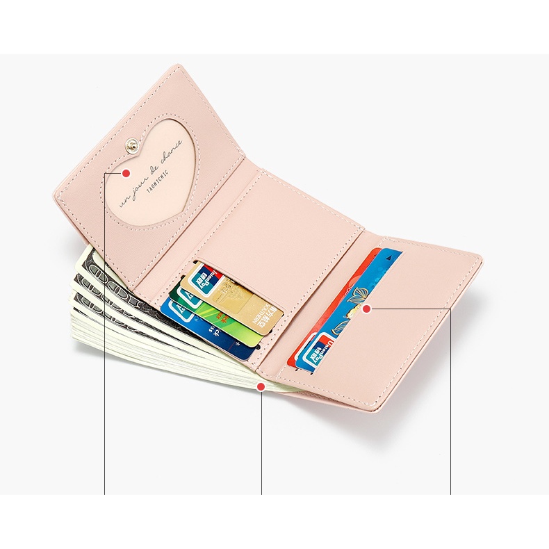 Ví nữ mini cute cầm tay nhỏ gọn đẹp , bóp nữ mini gắn hình khủng long vn016