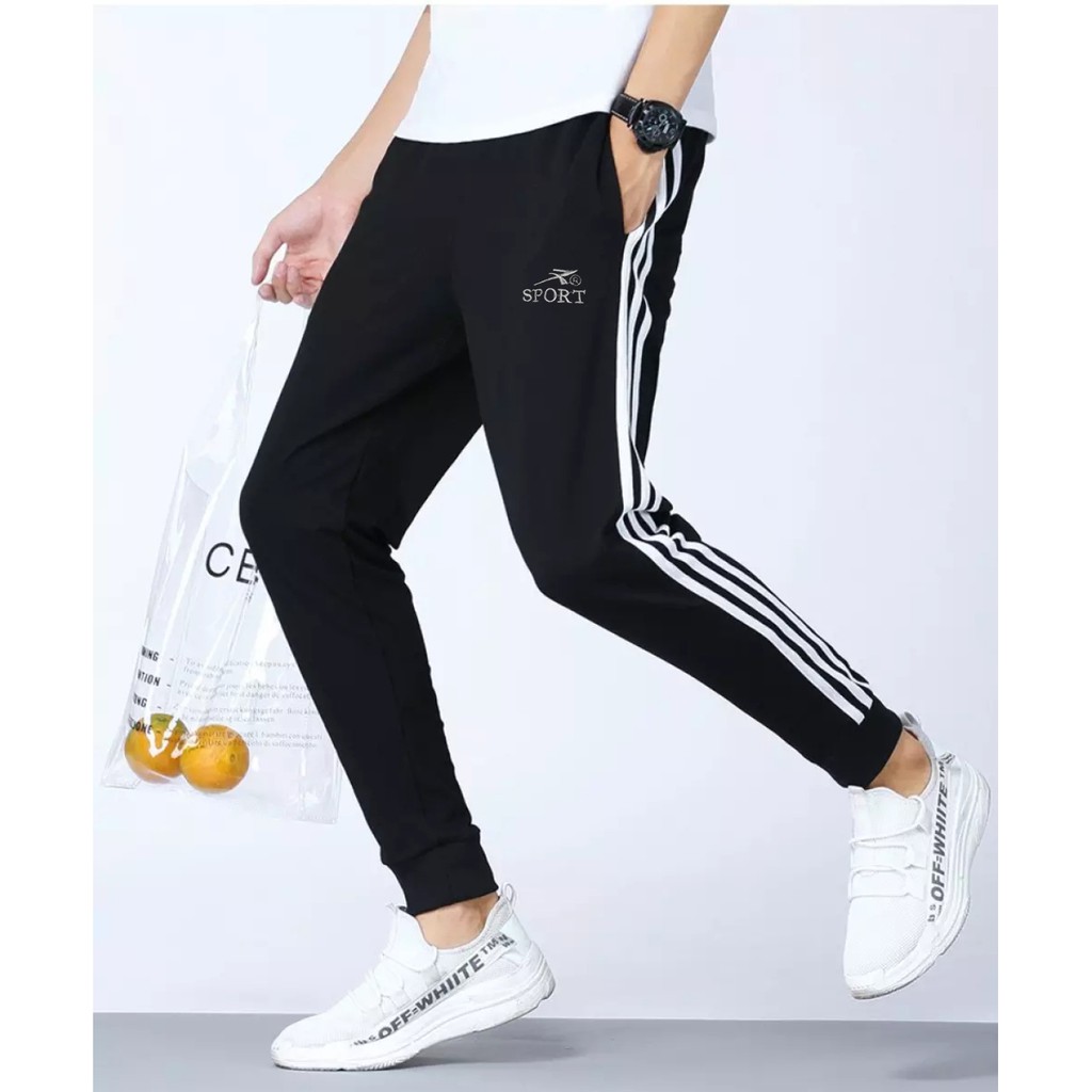 Quần thể thao 3 viền sọc bo ống thời trang đủ size M-2XL | BigBuy360 - bigbuy360.vn