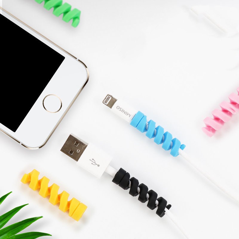 Phụ Kiện Bảo Vệ Đầu Dây Cáp Màu Dễ Thương