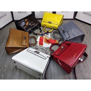 Túi hm kelly vân rắn sz 25 hàng Full box