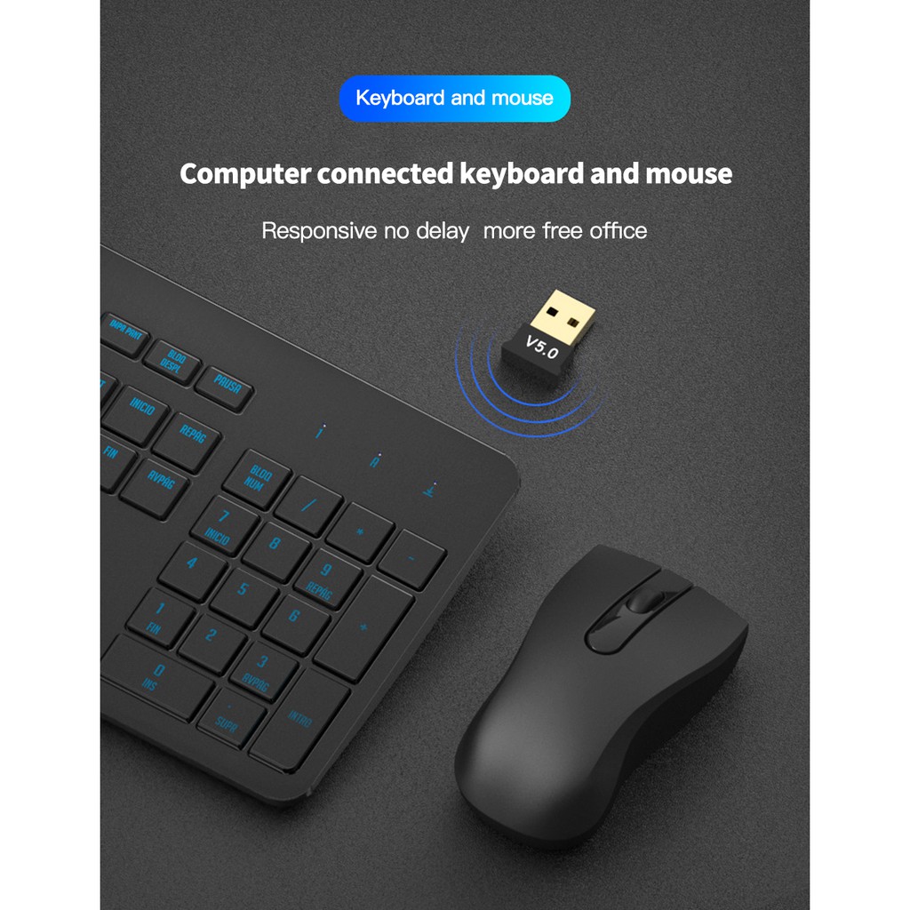 Usb Bluetooth 5.0 Nhận Tín Hiệu Âm Thanh BT5.0 Cho Máy Tính