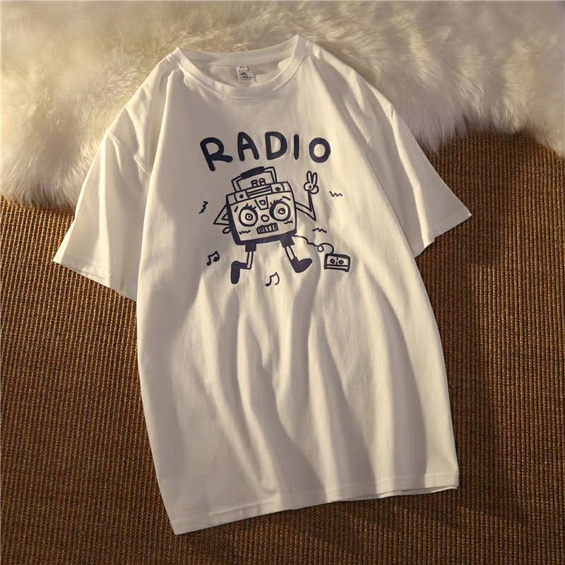 áo thun nam nữ form rộng unisex RADIO