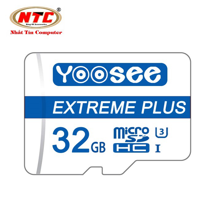Thẻ nhớ microSDHC Yoosee Extreme Plus 32GB UHS-I U3 4K R90MB/s W40MB/s (Trắng xanh)