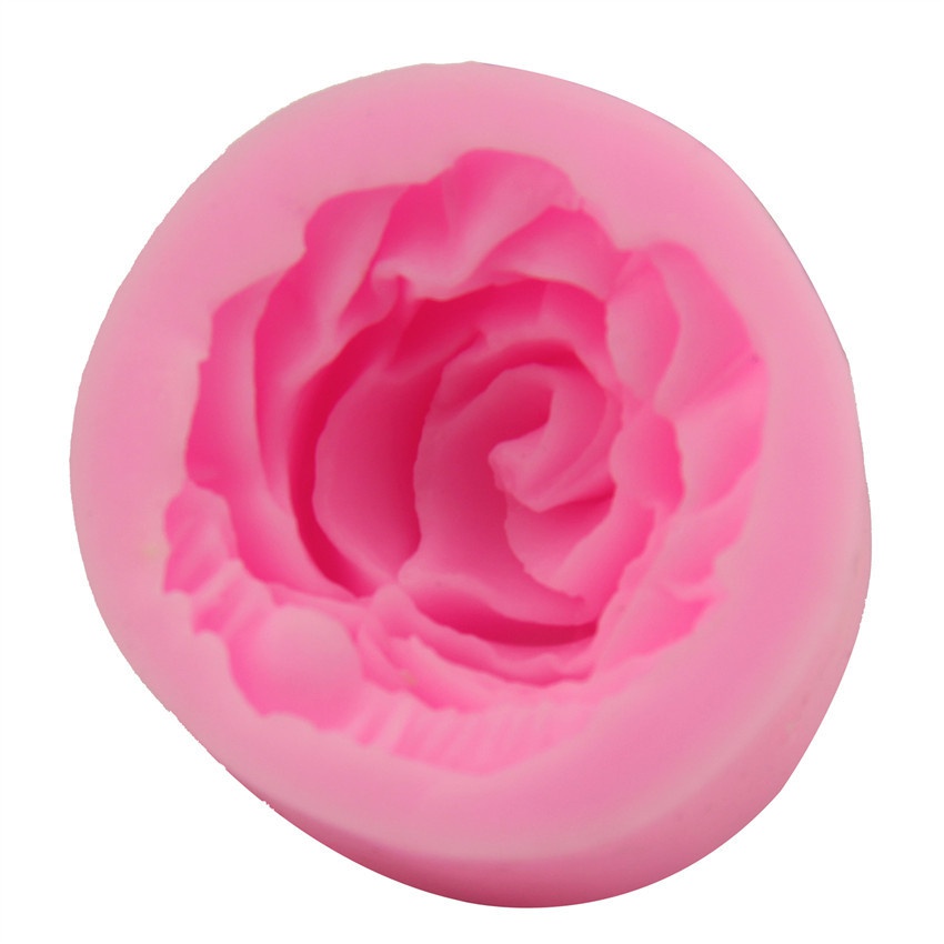 Khuôn Silicone Tạo Hình Hoa Hồng 3d Trang Trí Bánh