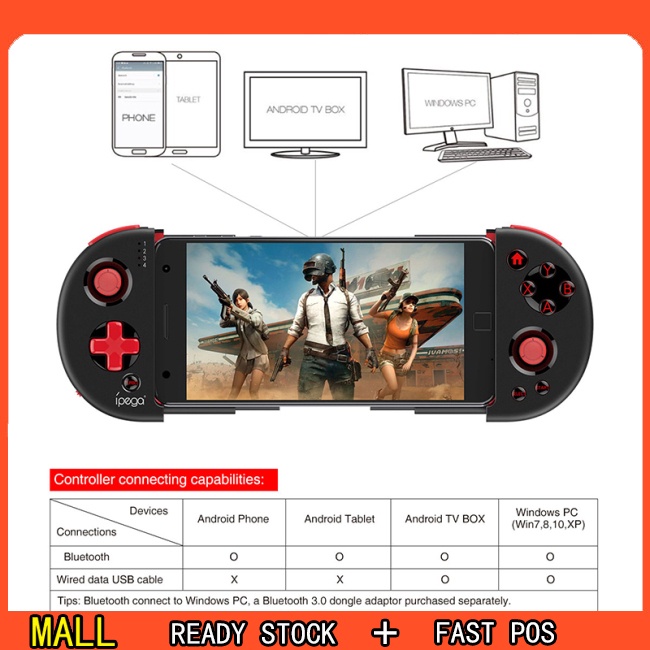 Tay cầm IPEGA PG-9087 không dây kết nối bluetooth dùng để chơi game trên điện thoại di động nintendo switch