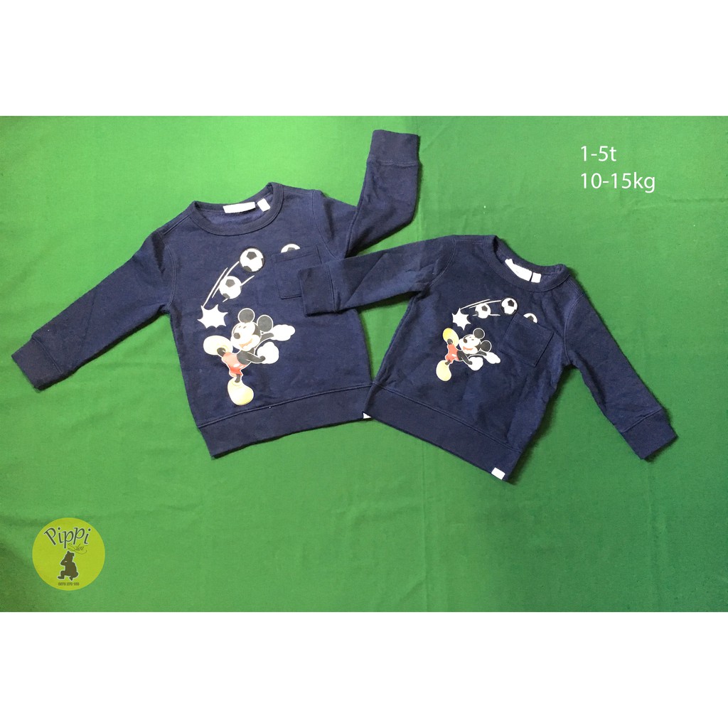 Áo nỉ cổ tròn bé trai Baby Gap - Disney (Việt Nam xuất xịn)