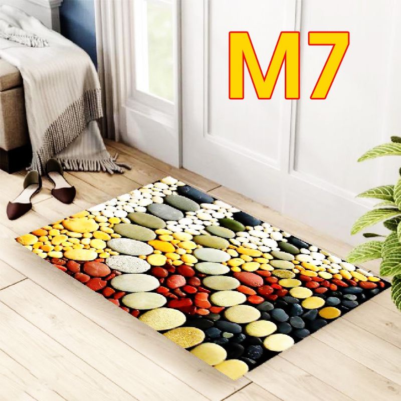 Thảm chùi chân 3D thảm lau chân nhà bếp,phòng ngủ thảm trang trí decor size 40x60cm shop giao mẫu ngẫu nhiên ạ