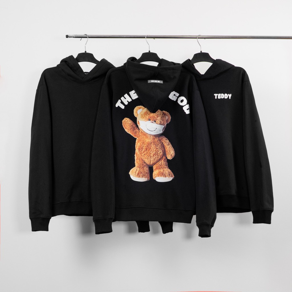 Áo hoodie The Bad God Teddy Mask