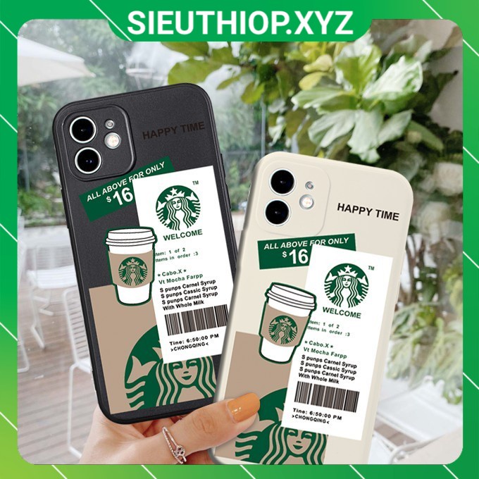Ốp Lưng iphone Starbuck cạnh vuông BVC 6/6plus/6s/6splus/7/7plus/8/8plus/x/xr/xs/11/12/pro/max/plus/promax ACG13 | BigBuy360 - bigbuy360.vn