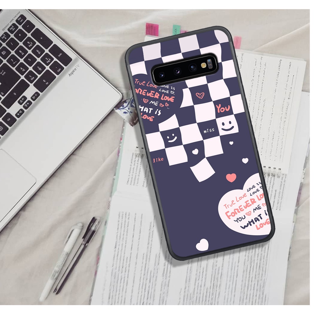 Ốp Lưng Samsung S8 - S8 PLUS - S10 - S10 PLUS - S10 5G , In Hình &quot;Black Heart&quot; Phong Cách Đẹp.