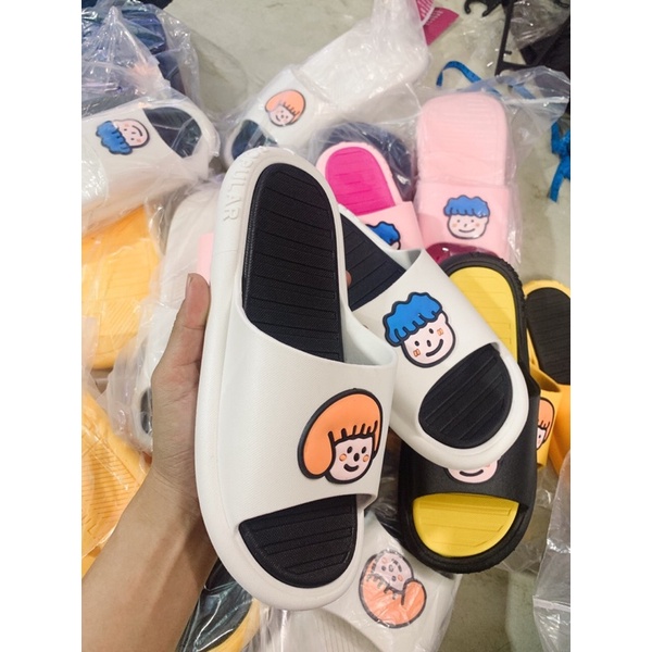 [MÃ HOT] DÉP NHỰA QUAI NGANG PVC HOẠ TIẾT CUTE