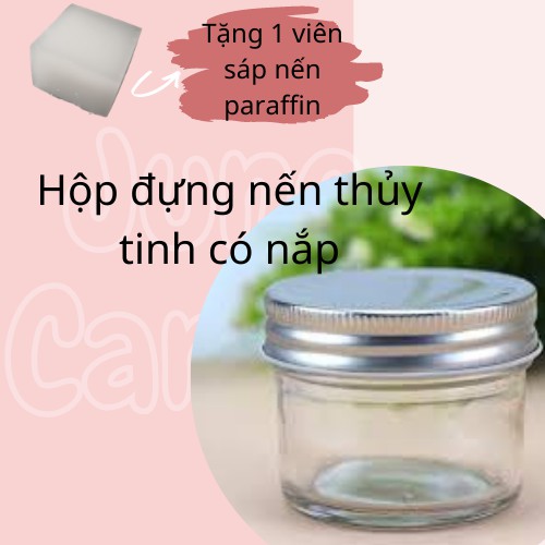 Hộp đựng nến thuỷ tinh có nắp - June Candle